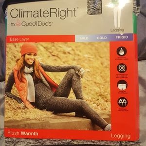 BNWT Cuddlduds gray thermal pants XL